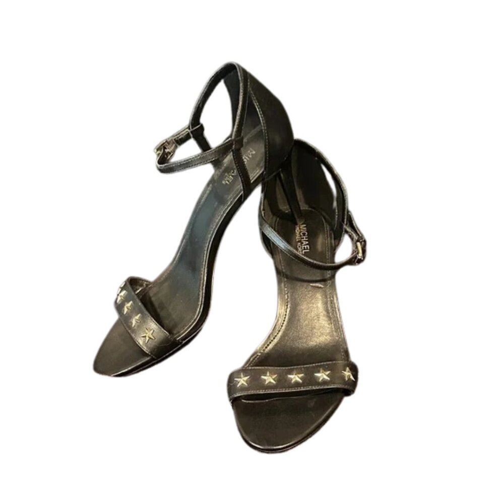 Michael Kors Simone Black Star-Embellished Heels size 8